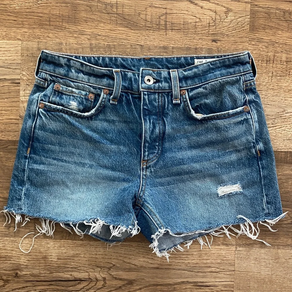 Rag & Bone Dre Low Rise Shorts Jean Denim Womens 25 - Picture 1 of 4
